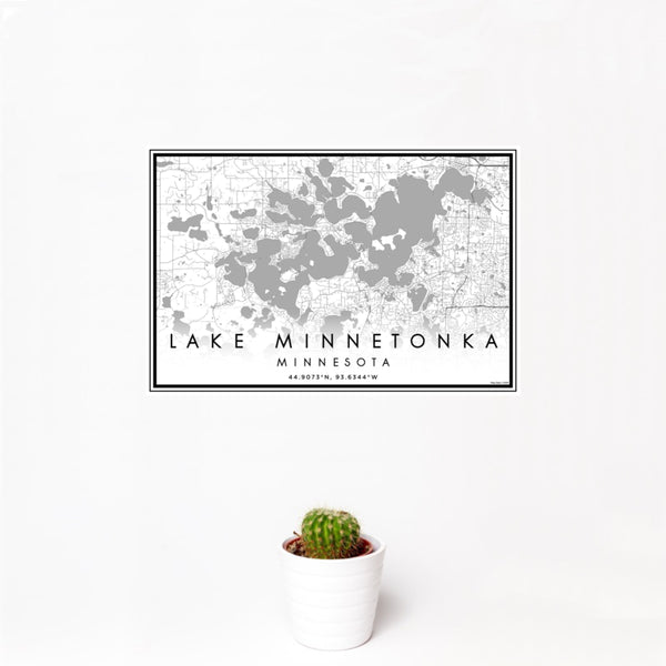 Lake Minnetonka - Minnesota Classic Map Print