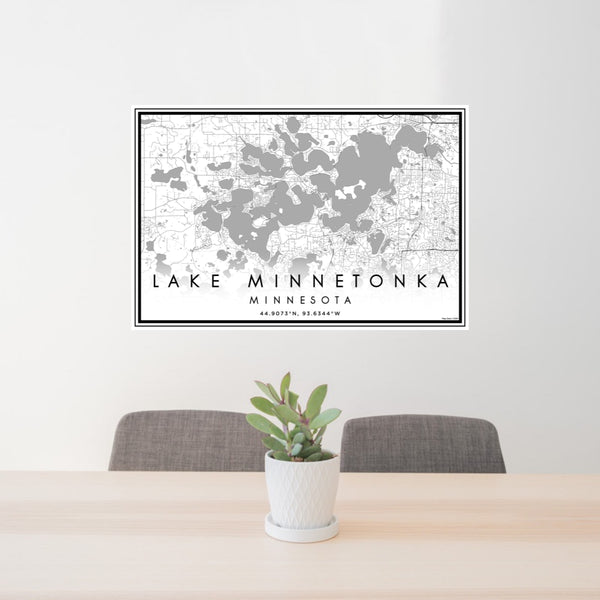 Lake Minnetonka - Minnesota Classic Map Print