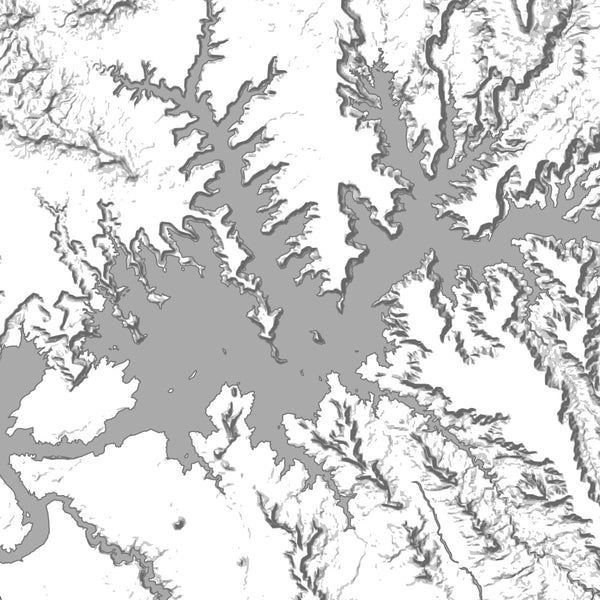Lake Powell - Arizona Classic Map Print