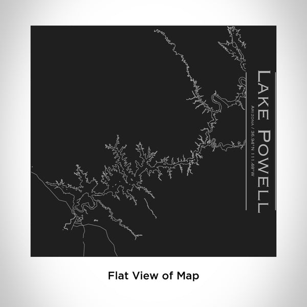 Lake Powell - Arizona Map Tumbler in Matte Black