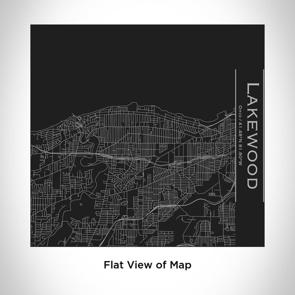 Lakewood - Ohio Map Tumbler in Matte Black