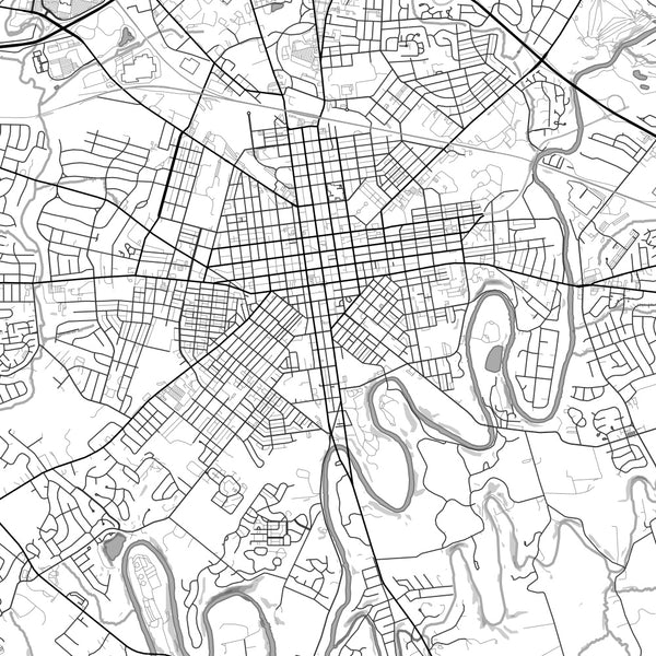 Lancaster - Pennsylvania Classic Map Print