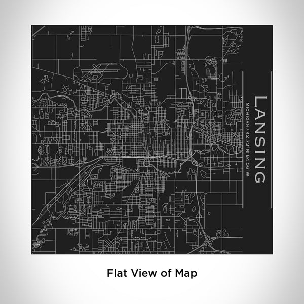 Lansing - Michigan Map Tumbler in Matte Black