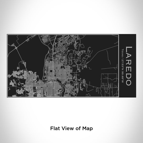 Laredo - Texas Map Insulated Bottle in Matte Black