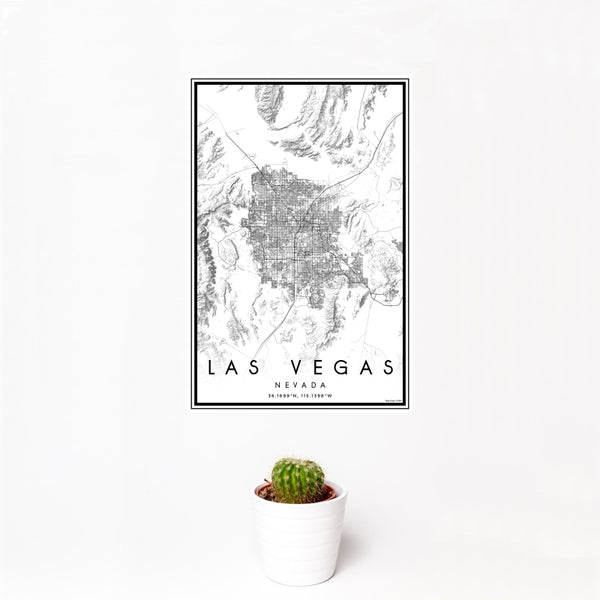 Las Vegas - Nevada Classic Map Print