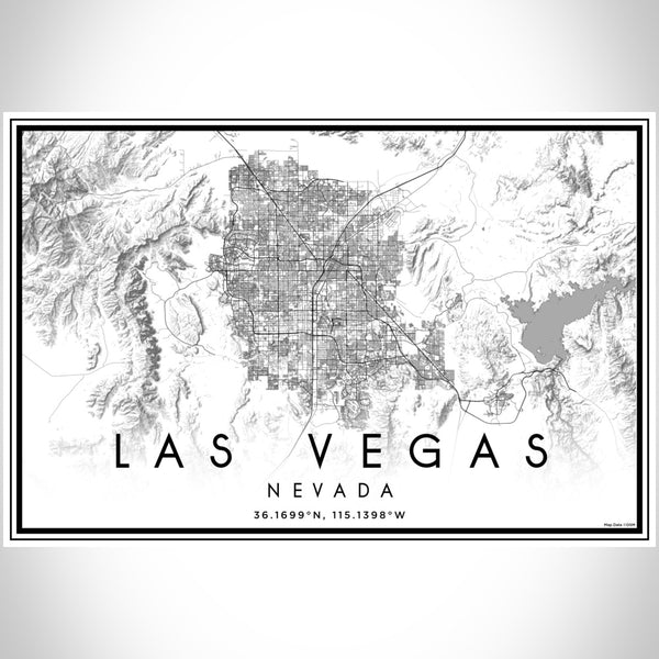 Las Vegas - Nevada Classic Map Print