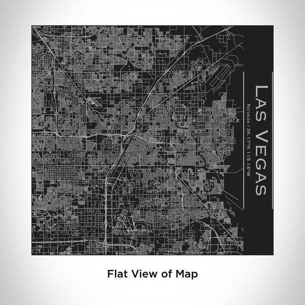 Las Vegas - Nevada Map Tumbler in Matte Black