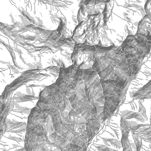 Lavender Peak Colorado Map Print in Classic Style Zoomed In Close Up Showing Details