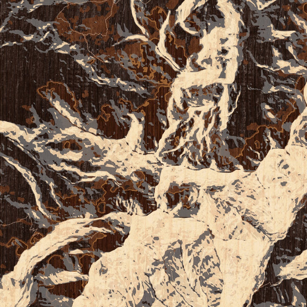 Lavender Peak Colorado Map Print in Ember Style Zoomed In Close Up Showing Details