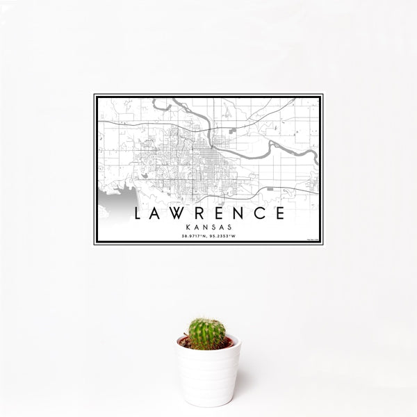 Lawrence - Kansas Classic Map Print
