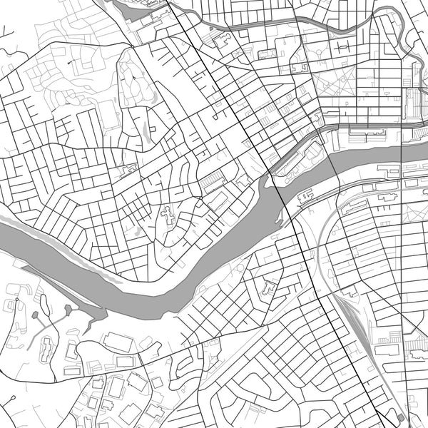 Lawrence - Massachusetts Classic Map Print