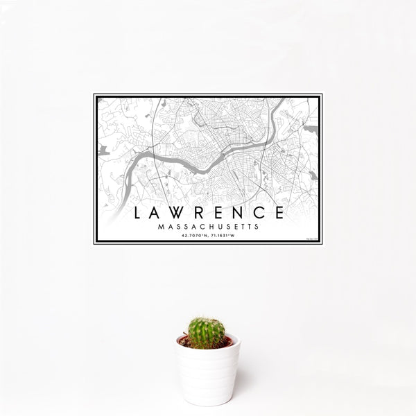 Lawrence - Massachusetts Classic Map Print