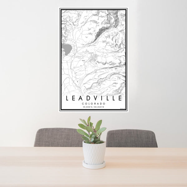 Leadville - Colorado Classic Map Print