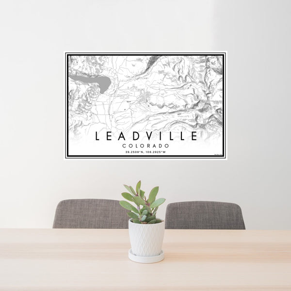 Leadville - Colorado Classic Map Print