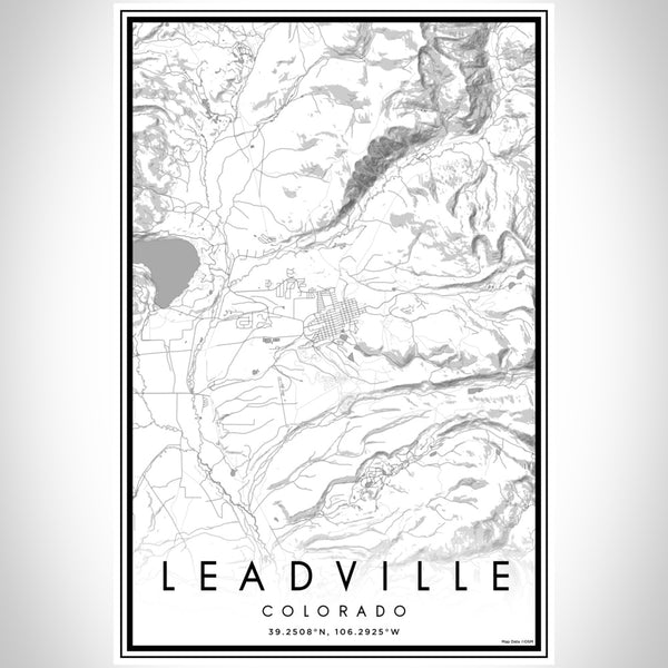 Leadville - Colorado Classic Map Print