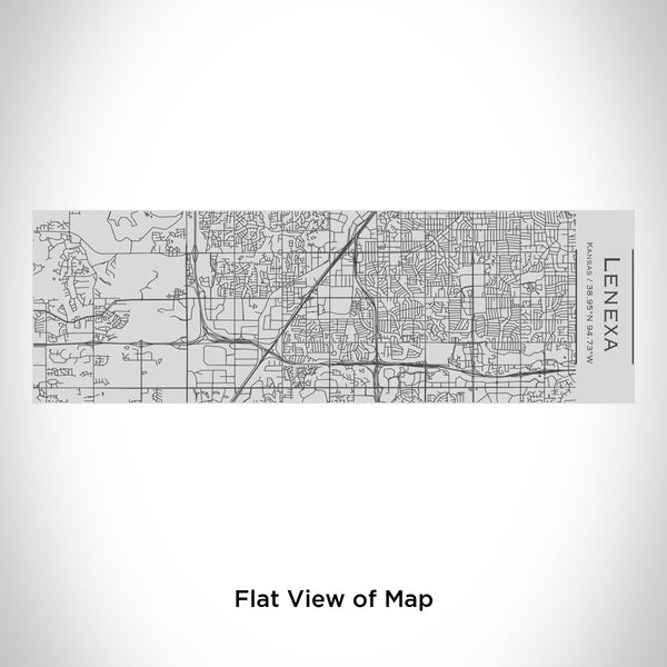 Rendered View of Lenexa Kansas Map Engraving on 10oz Stainless Steel Insulated Cup with Sipping Lid