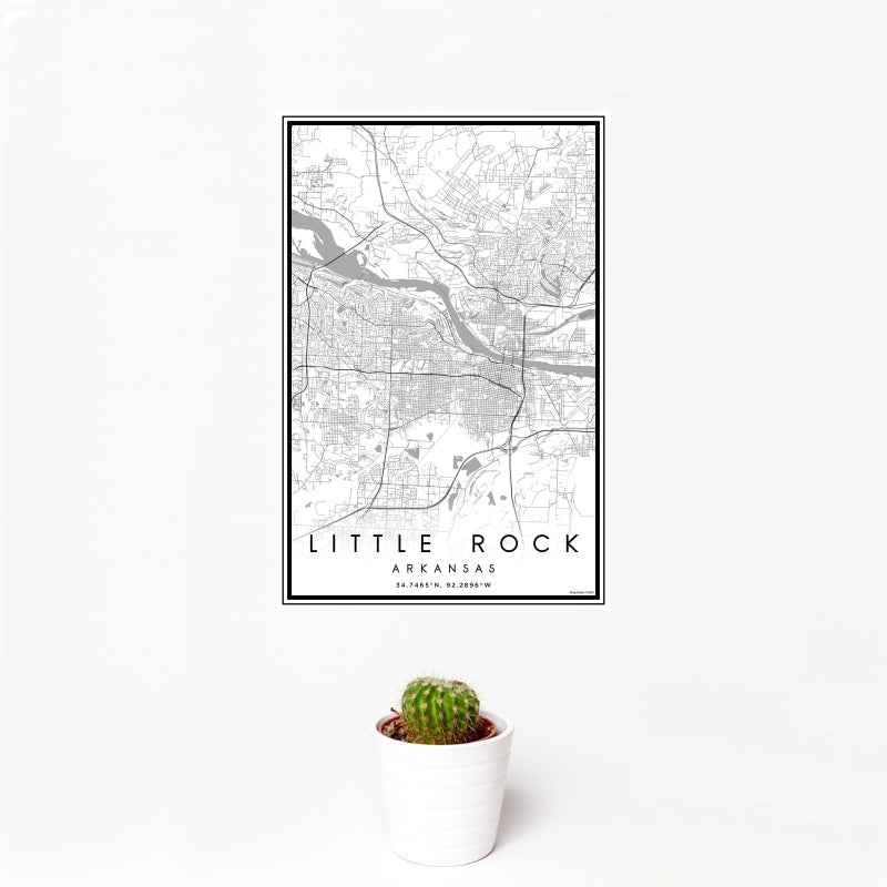 Little Rock - Arkansas Classic Map Print