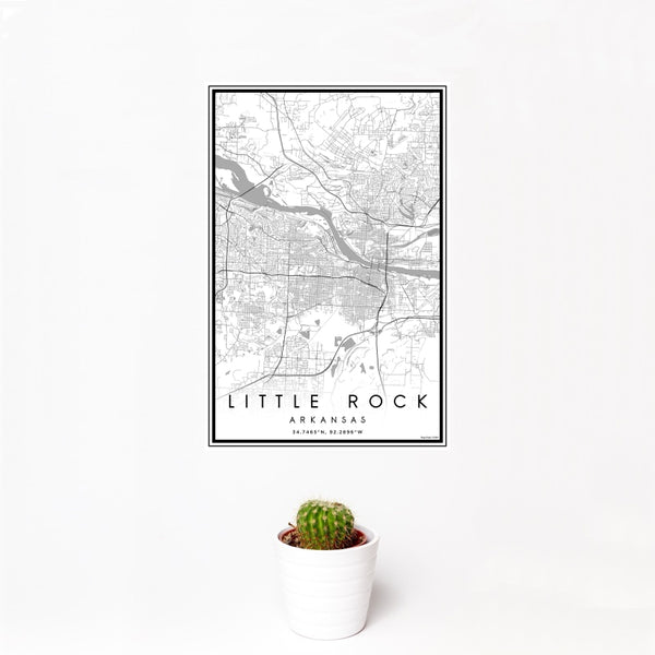 Little Rock - Arkansas Classic Map Print