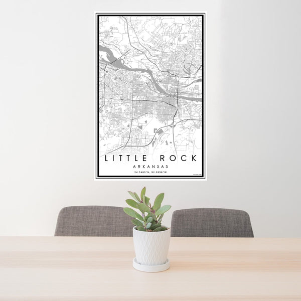 Little Rock - Arkansas Classic Map Print