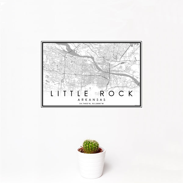 Little Rock - Arkansas Classic Map Print