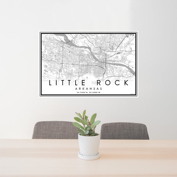 Little Rock - Arkansas Classic Map Print