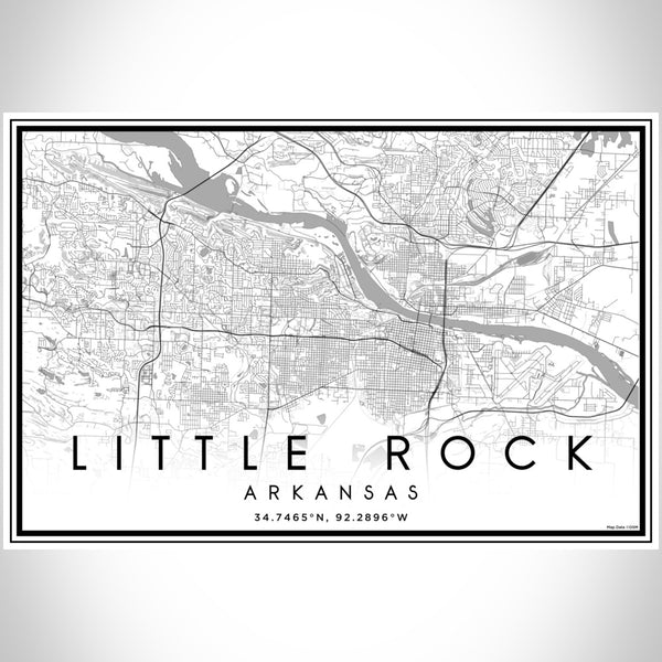 Little Rock - Arkansas Classic Map Print