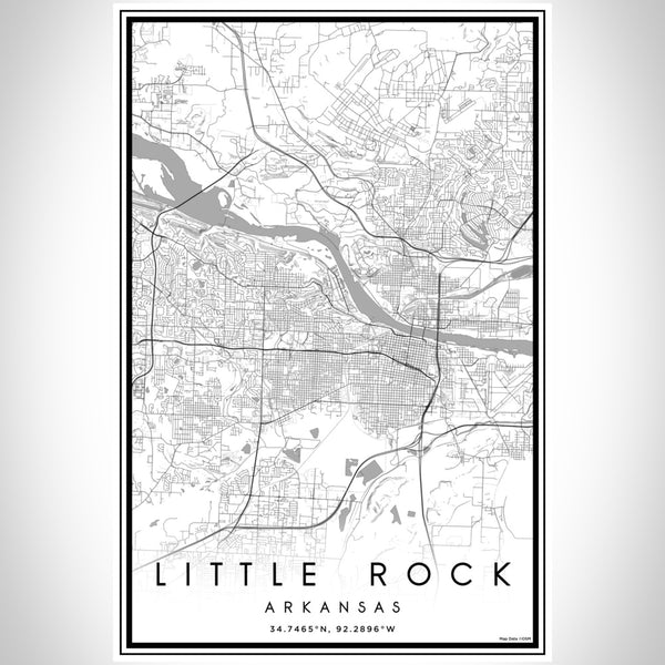 Little Rock - Arkansas Classic Map Print