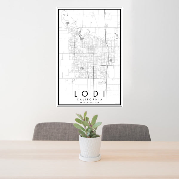 Lodi - California Classic Map Print