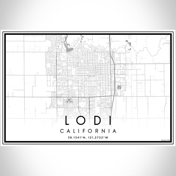 Lodi - California Classic Map Print