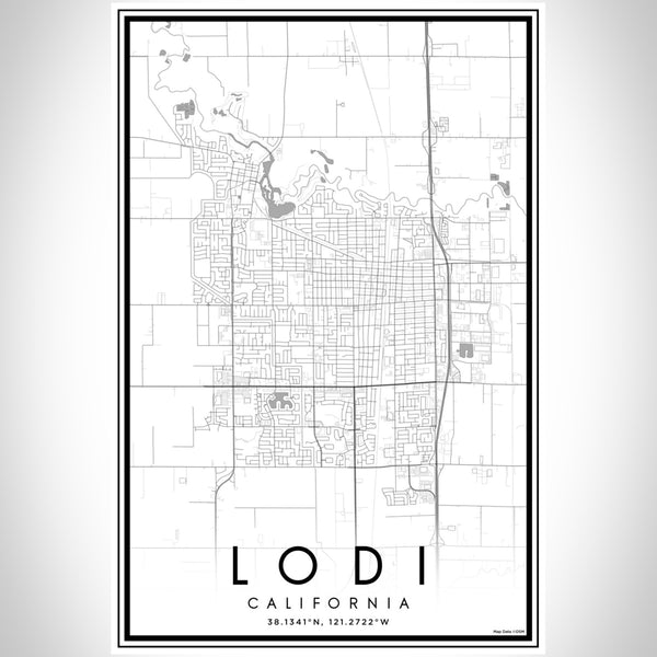 Lodi - California Classic Map Print