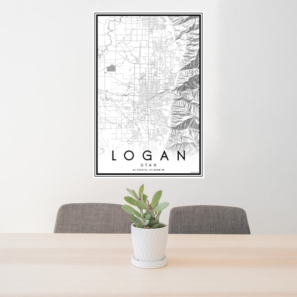 Logan - Utah Classic Map Print