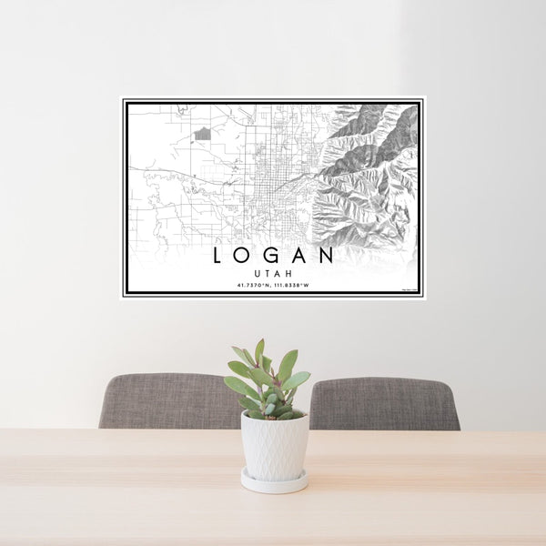 Logan - Utah Classic Map Print