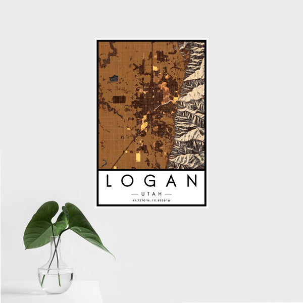 Logan - Utah Map Print in Ember