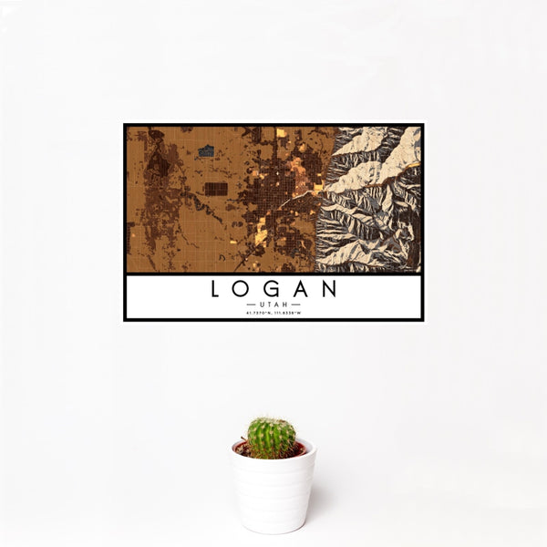 Logan - Utah Map Print in Ember