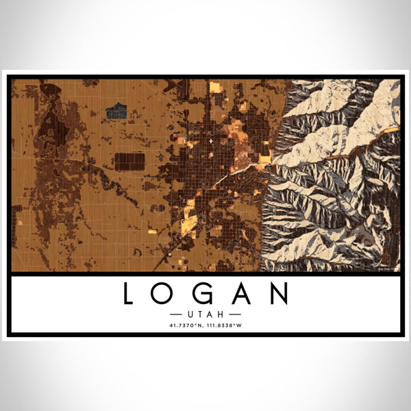 Logan - Utah Map Print in Ember