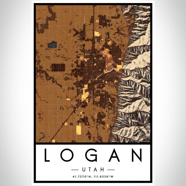 Logan - Utah Map Print in Ember
