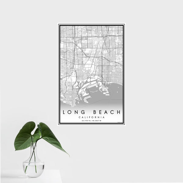 Long Beach - California Classic Map Print
