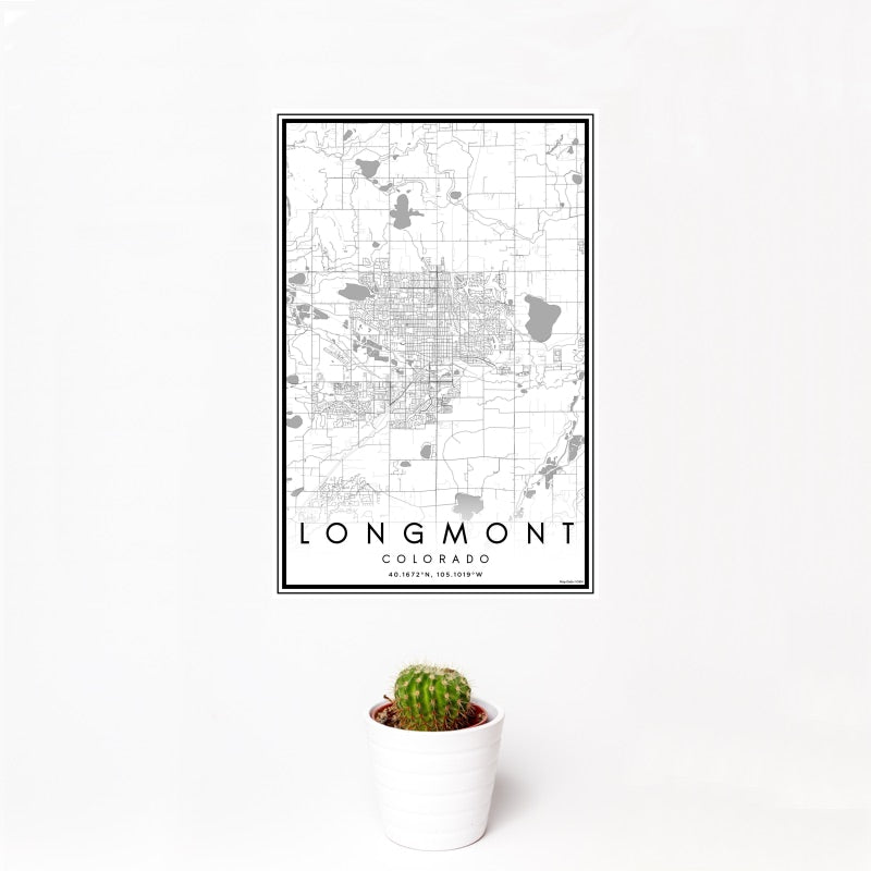 Longmont - Colorado Classic Map Print