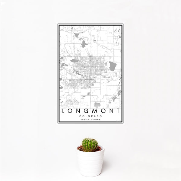 Longmont - Colorado Classic Map Print