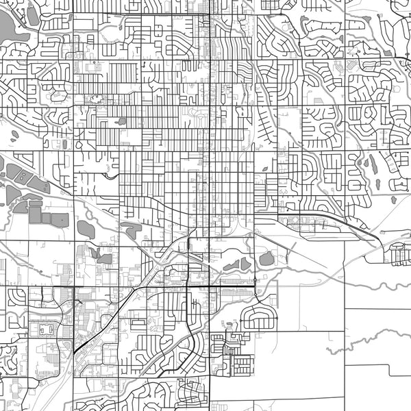 Longmont - Colorado Classic Map Print