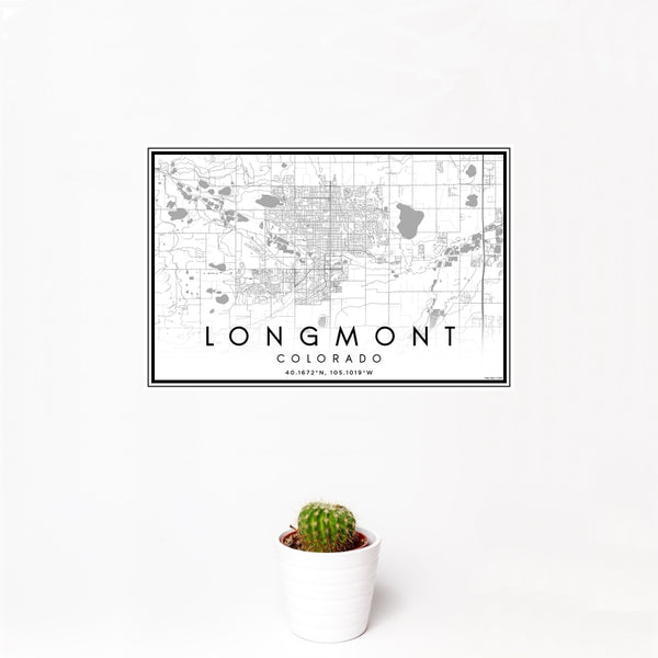Longmont - Colorado Classic Map Print