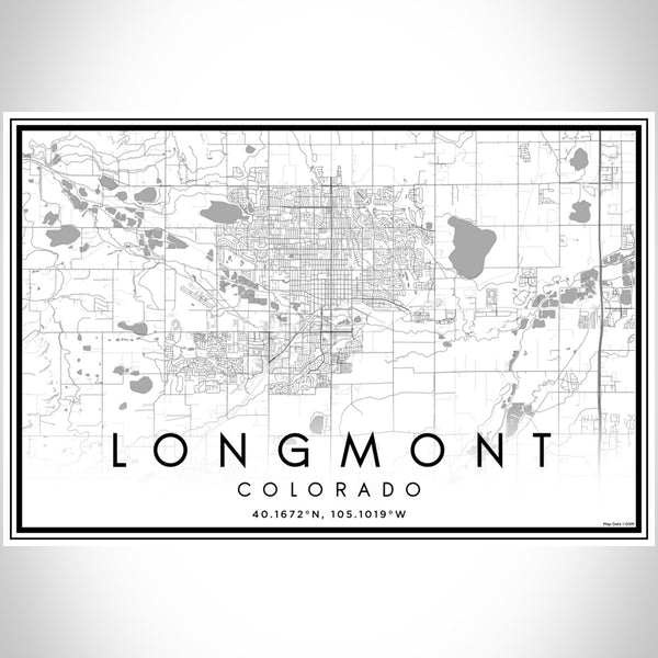 Longmont - Colorado Classic Map Print