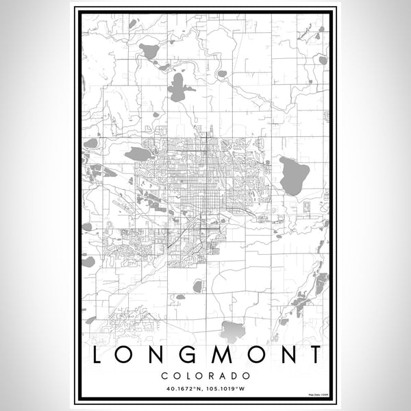 Longmont - Colorado Classic Map Print