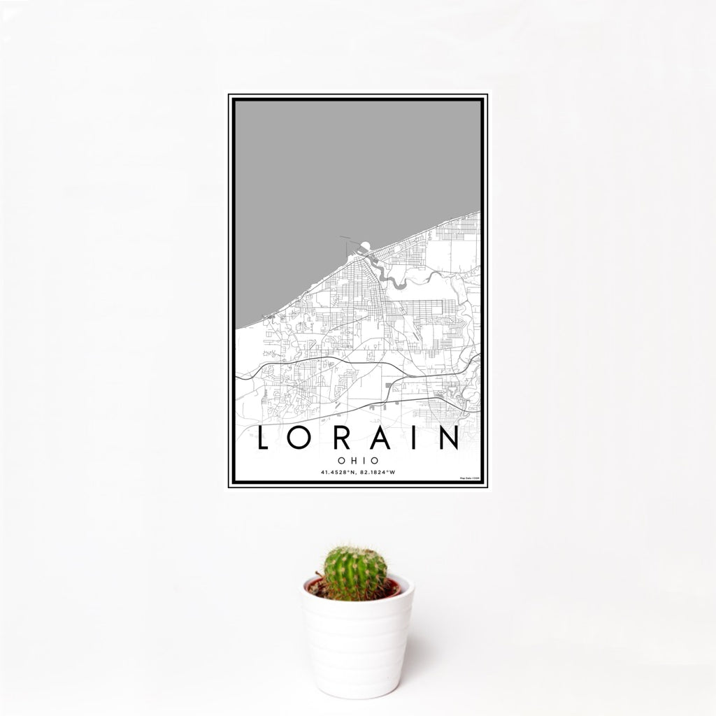 Lorain - Ohio Classic Map Print