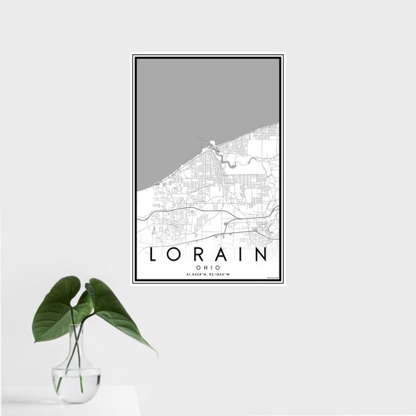 Lorain - Ohio Classic Map Print