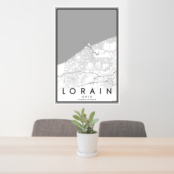 Lorain - Ohio Classic Map Print