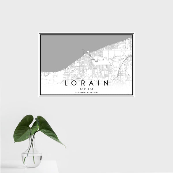 Lorain - Ohio Classic Map Print