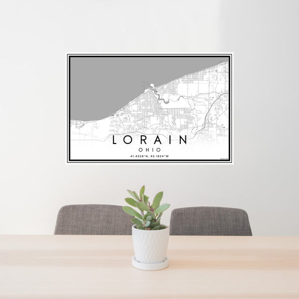 Lorain - Ohio Classic Map Print