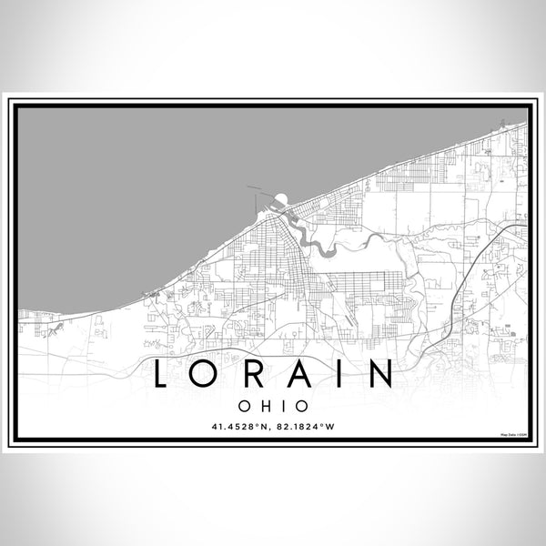 Lorain - Ohio Classic Map Print