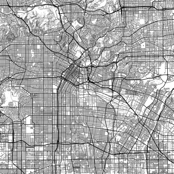 Los Angeles - California Classic Map Print